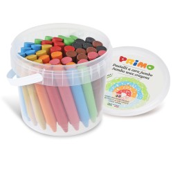 Pastelli a cera Jumbo Ø 13 mm x 85 mm 12 colori assortiti Primo conf. 48 pezzi