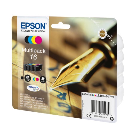Epson Multipack Cartuccia ink 16 C/M/Y/K C13T16264012 C/M/Y 3,1ml cad K 5,4ml