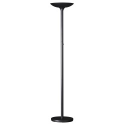 Lampada da terra Varialux a led base diametro 34 cm H 180 cm 23 W nero Unilux