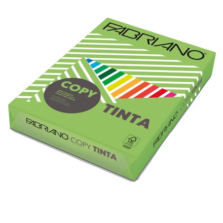 Carta Copy Tinta A4 80 gr colori forti verde pisello Fabriano conf. 500 fogli