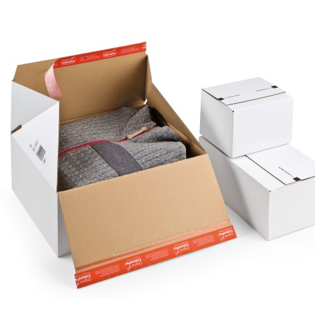 Scatola ecommerce per spedizioni 38,9 x 32,4 x 16 cm cartone bianco ColomPac