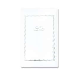 Taschetta 10 biglietti + 10 buste Lutto bianco 90 x 140 mm 240 gr Rex Sadoch