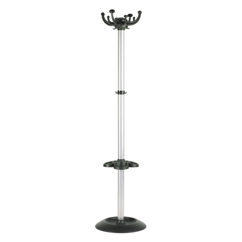 Appendiabiti Jolly con portaombrelli 8 posti 168 x 40 cm nero/grigio Unisit
