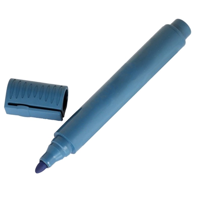 Pennarello detectabile con cappuccio indelebile punta tonda blu Linea Flesh