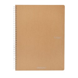 Maxiquaderno EcoQua original spiralato A4 90gr 5mm 70 fogli bruno Fabriano