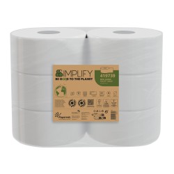 Carta igienica MiniJumbo 2 veli 15 gr goffratura mini 557 strappi Papernet