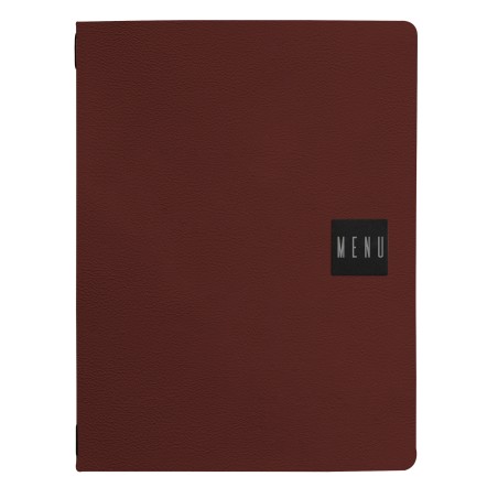 Portamenù Talk 3 inserti doppi inclusi A4 24,3 x 31,6 cm bordeaux Stilcasa