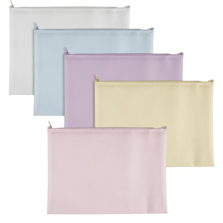 Busta con zip Bubble 21,5 x 12,5 cm EVA colori pastello assortiti Sei Rota