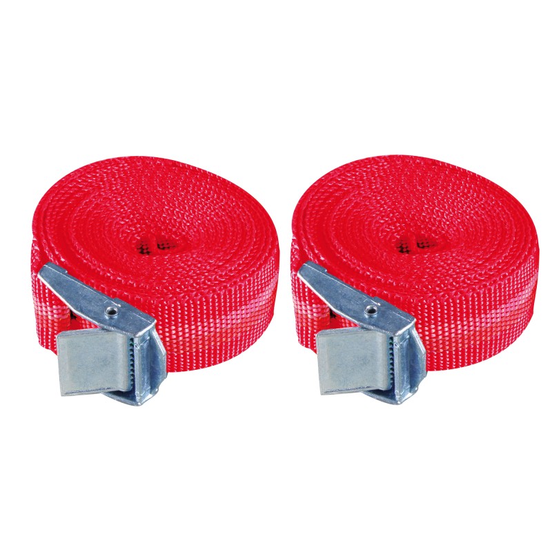 Cinghie con fibia in metallo per carichi fino a 250 kg 25 mm x 2,5 m Valex