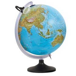 Globo geografico a rilievo illuminato Uranio diametro 30 cm Tecnodidattica