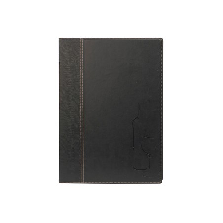 Carta dei vini Trendy 1 inserto doppio incluso A4 24 x 34 cm nero Securit