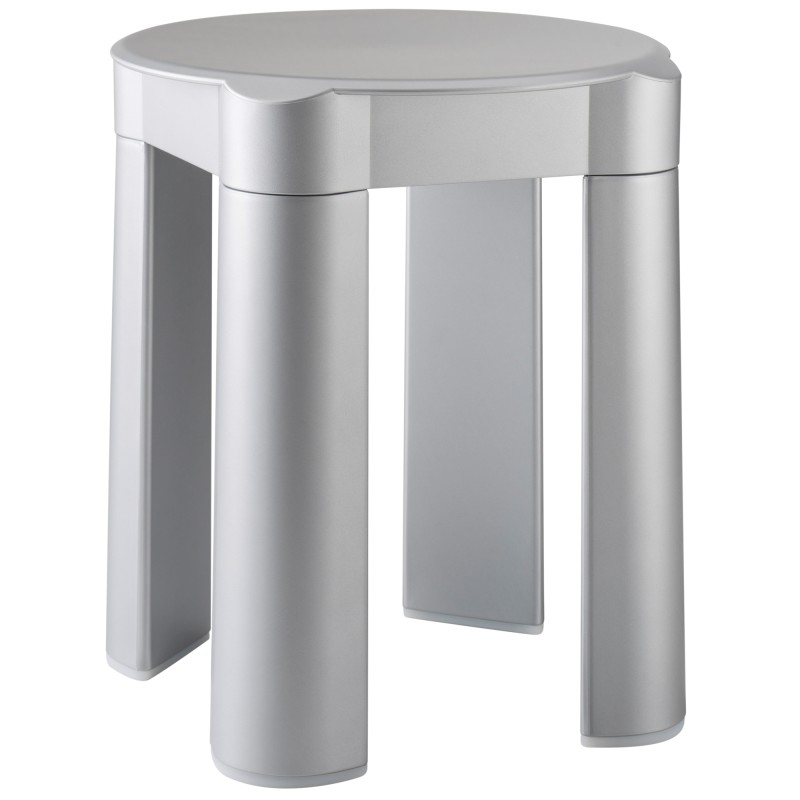 Sgabello componibile 37x37x39 cm capacità massima 100 kg bianco Mar Plast