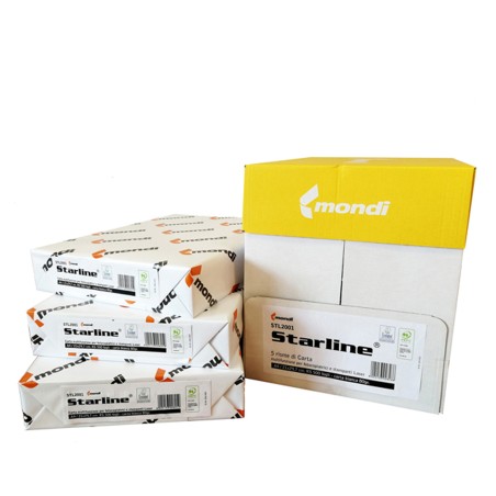 Carta bianca Starline A4 80gr risma da 500 fogli ordine drop max 25 risme