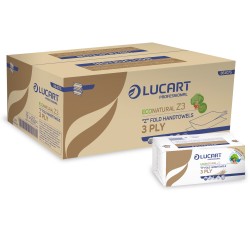 Asciugamani piegati a Z EcoNatural Plastic Free Lucart pacco da 198 pezzi