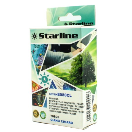 Starline Cartuccia ink per Epson Ciano chiaro C13T08054011 T0805 11,4ml