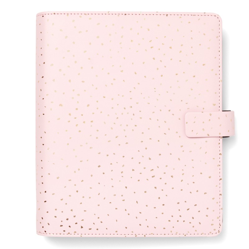 Organiser Confetti f.to A5 233 x 217 x 46 mm con cinturino rosa Filofax