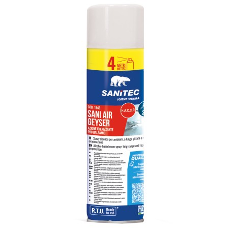 Spray alcolico igienizzante per ambienti Sani Air Geyser 500 ml Sanitec