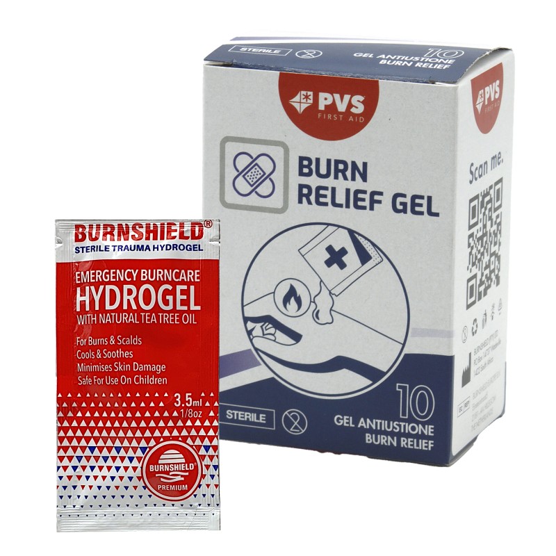Bustina gel sterile Burbshield per ustioni 3,5 gr PVS astuccio 10 pezzi
