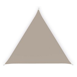 Tenda a vela triangolare ombreggiante 5 x 5 x 5 m tortora Garden Friend