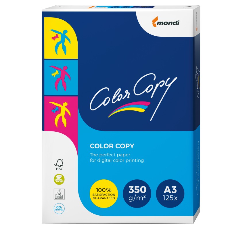 Carta Color Copy 320 x 450 mm 350 gr bianco Sra3 Mondi conf. 125 fogli
