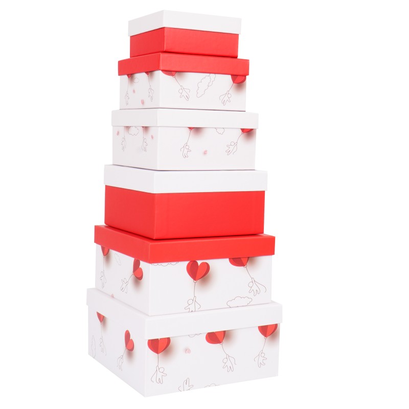 Set scatole regalo dimensioni assortite fantasia Charmed conf. 6 pezzi