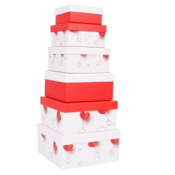 Set scatole regalo dimensioni assortite fantasia Charmed conf. 6 pezzi