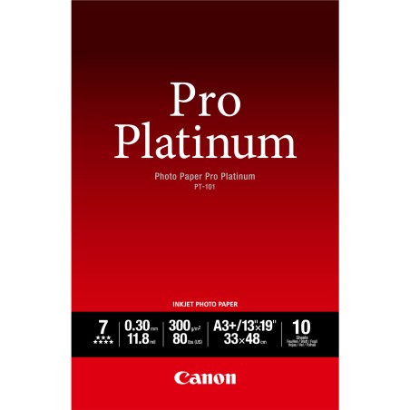 Canon Carta fotografica Canon PT101 Pro Platinum A3+ 10 Fogli 2768B018