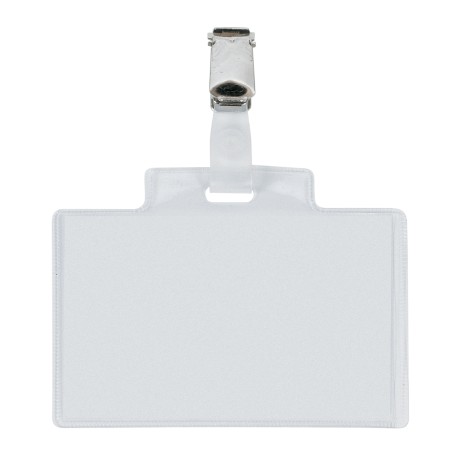 Portanome Pass 3E 9,5 x 6 cm metallo con clip Sei Rota conf. 10 pezzi