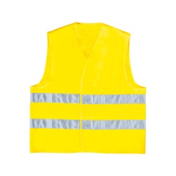 Gilet alta visibilità GILP2 poliestere taglia L giallo fluo Deltaplus