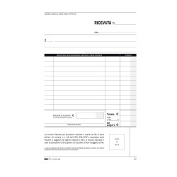 Blocco ricevute sanitarie 50/50 fogli autoricalcanti 23 x 15cm Edipro
