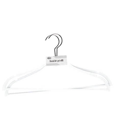 Gruccia antiscivolo 42 x 0,6 cm bianco King Collection conf. 2 pezzi