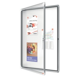 Bacheca per interni fondo magnetico bianco 9 fogli A4 verticale Nobo