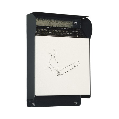 Posacenere murale da esterno 23,5 x 33 x 7 cm grigio scuro Metalplus