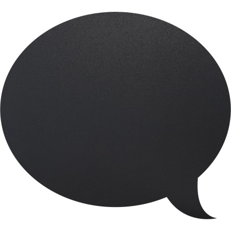 Lavagna da parete Silhouette 47 x 27,3 cm forma fumetto nero Securit