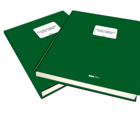Registro corrispondenza arrivo/partenza 31 x 24,5cm 200 fogli Edipro