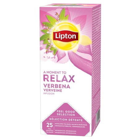 Tè alla verbena Feel Good Selection in filtro Lipton conf. 25 pezzi
