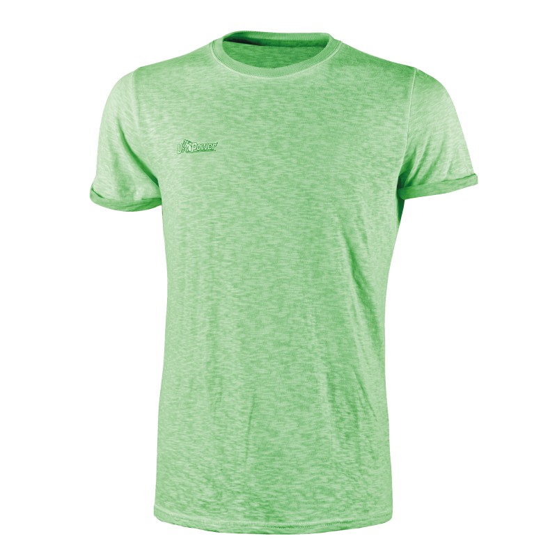 Magliette a maniche corte taglia XL fluo verde UPower conf. 3 pezzi