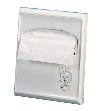 Dispenser per carta copriwater Mini 23x5,5x29,5 cm bianco Mar Plast