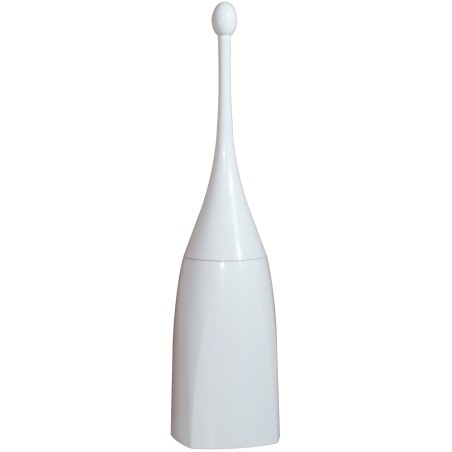 Portascopino per bagno da terra 12x12x48,5 cm ABS bianco Mar Plast