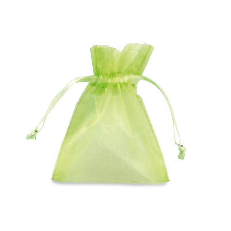 Sacchetti organza Milly 12,5 x 17 cm verde mela PNP conf. 20 pezzi