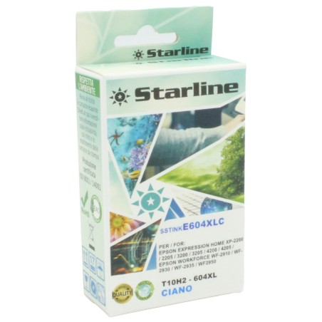 Starline Cartuccia compatibile Ananas 604XL Ciano JNEP604C 350 pag