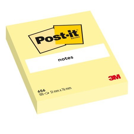 Blocco foglietti 656 76 x 51 mm giallo Canary™ 100 fogli Post it®