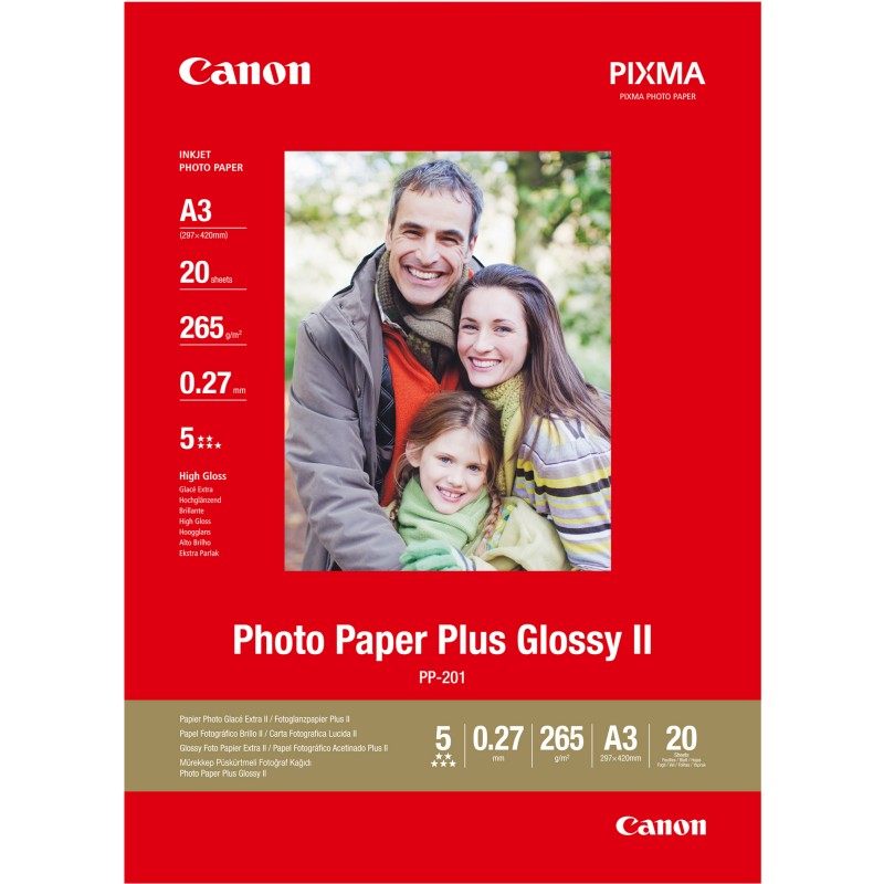 Canon Carta fotografica Plus Glossy II PP201 A3 20 Fogli 2311B020