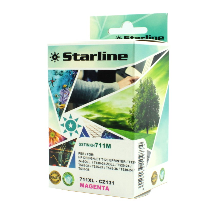 Starline Cartuccia ink Compatibile per HP 711 Magenta CZ131A 26ml
