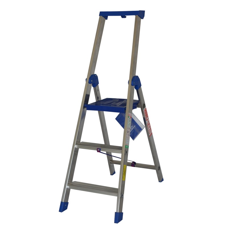 Scala professionale Climb Evolution 3 gradini alluminio Marchetti