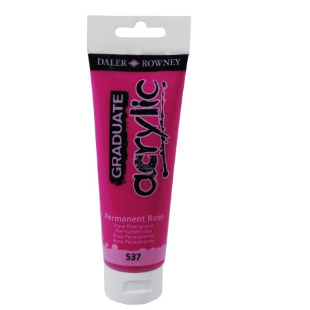 Colore acrilico fine Graduate 120 ml rosa permanente Daler Rowney