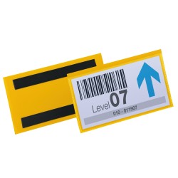 Buste identificative magnetiche 150 x 67 mm giallo conf. 50 pezzi