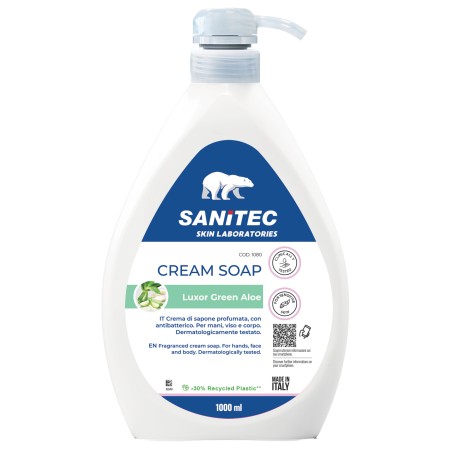 Crema di sapone Luxor Green Aloe dispenser 1 L aloe verde Sanitec
