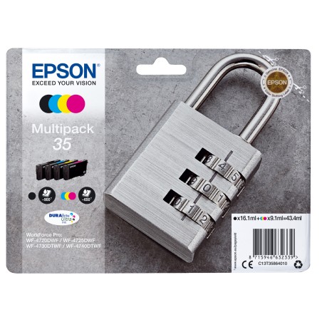 Epson Cartuccia ink 35 C/M/Y/K C13T35864010 C/M/Y 9,1ml K 16,1ml