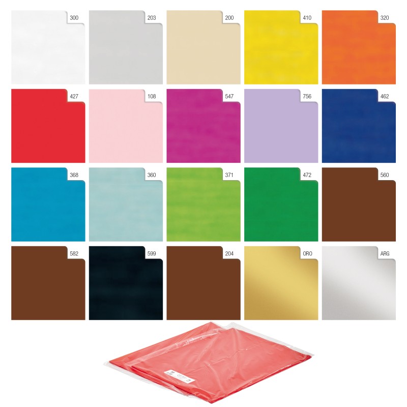 Carta velina 50 x 70cm 20 gr crema 200 Rex Sadoch busta 26 pezzi